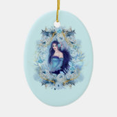 エマ・エンジェルと花オーナメント セラミックオーナメント (正面)