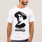 エマ·ゴールドマン政治投票無権者引用文 Tシャツ (正面)