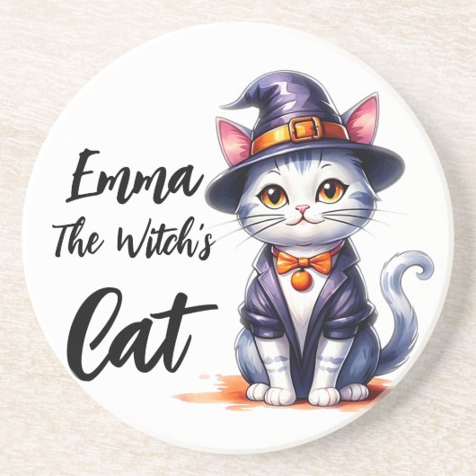 エマ・ザ・魔女の猫ハロウィーンの日 コースター (正面)