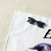 エマ・ザ・魔女の猫ハロウィーンの日 ビーチタオル (インサイチュ)