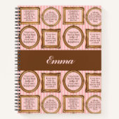 エマ・バイ・ジェーン・オースティン引用文・ジャパーソナライズされたーナル ノートブック (正面)