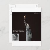 エマ・ラザロ&自由の女神ギフト&カード ポストカード (正面/裏面)