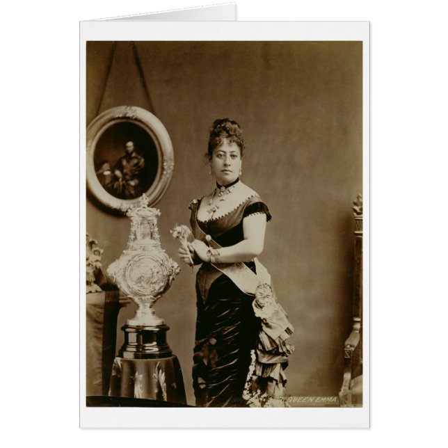 エマ(1836-85年)女王(セピア色の写真) (正面)