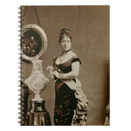 エマ(1836-85年)女王(セピア色の写真) ノートブック (正面)