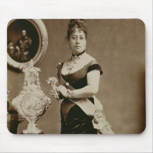 エマ(1836-85年)女王(セピア色の写真) マウスパッド