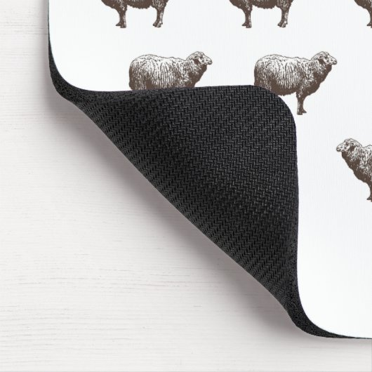 エマJanewayのヒツジ マウスパッド (コーナー)