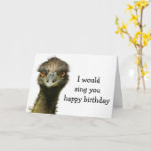 エミオンソングバード誕生日 カード (黄色い花)