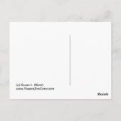 エミュことわざハイ!開くくちばしの大きな茶色の目の写真 ポストカード (裏面)