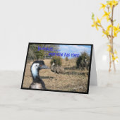 エミューの誕生日はカードカスタマイズ カード (黄色い花)