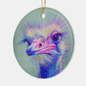 エミューの鳥 セラミックオーナメント (左)