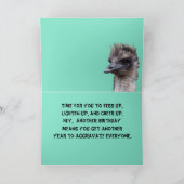 エミューは及び大事な行事を卵カスタマイズ カード (内部)