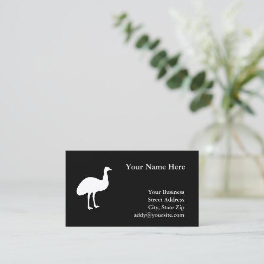 エミュー 名刺 (スタンド正面)