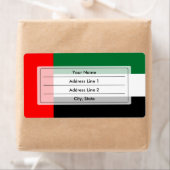 エミラティ国旗 ラベル (インサイチュ)