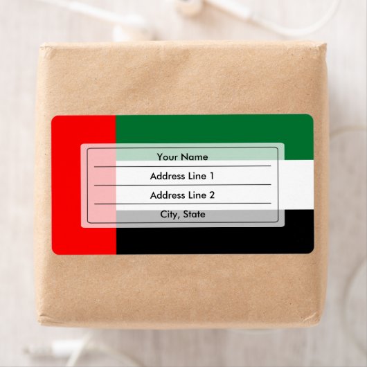 エミラティ国旗 ラベル (インサイチュ)