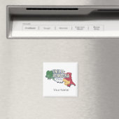 エミリアロマーニャ国旗イタリアレトロ地域地図ヴィンテージ マグネット (インサイチュ (食洗機))