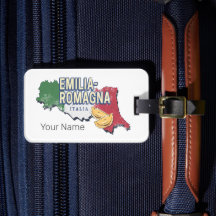 エミリアロマーニャ国旗イタリアレトロ地域地図ヴィンテージ