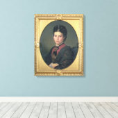 エミリア・サンピエリポートレート1870年(油・オン・キャンバス) キャンバスプリント (インサイチュ (ウッドフロア))