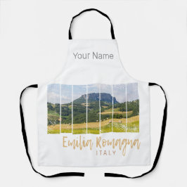エミリア – ロマーニャランドスケープイタリアヴィンテージ土産 エプロン