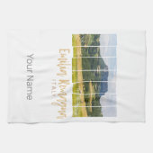 エミリア – ロマーニャランドスケープイタリアヴィンテージ土産 キッチンタオル (横)