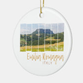 エミリア – ロマーニャランドスケープイタリアヴィンテージ土産 セラミックオーナメント (左)