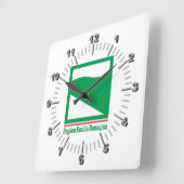 エミリア・ロマーニャ国旗（イタリア） スクエア壁時計 (傾斜)