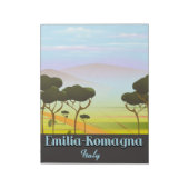 エミリア＝ロマーニャ州イタリア旅行ポスター ノートパッド (回転)