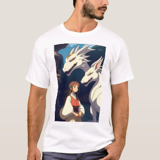 エミリーとドラゴンアニメTシャツ Tシャツ