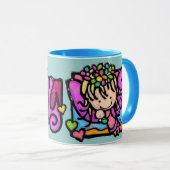 エミリーのための妖精の女の子らしい マグカップ (正面右)