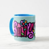 エミリーのための妖精の女の子らしい マグカップ (正面左)