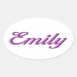 エミリーのシール名 楕円形シール