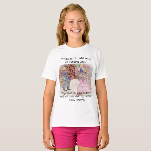 エミリーのリスのワイシャツ Tシャツ (正面フル)