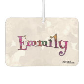 エミリーカラフルおもしろい空気清浄剤：キュウリ – ミント カーエアーフレッシュナー (裏面)