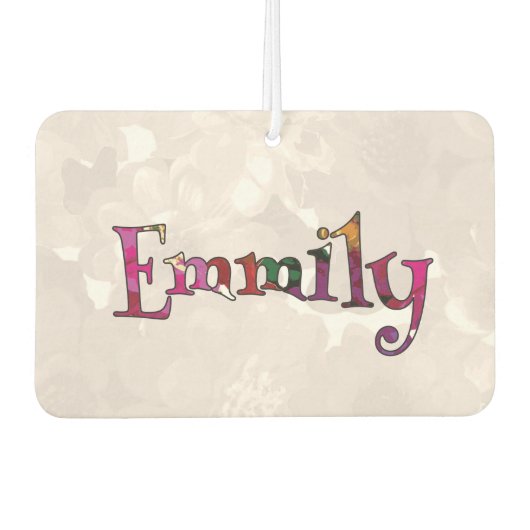 エミリーカラフルおもしろい空気清浄剤：キュウリ – ミント カーエアーフレッシュナー (正面)