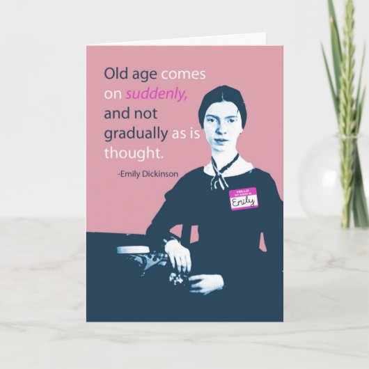エミリーディキンソンベルト誕生日カード カード (正面)