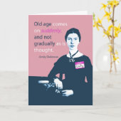 エミリーディキンソンベルト誕生日カード カード (黄色い花)