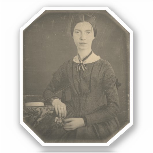 エミリーディキンソンポートレート シール (正面)