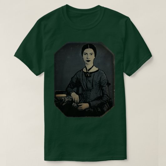 エミリーディキンソンロボットレインボー Tシャツ (デザイン正面)