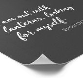 エミリーディキンソンワーズミニマリストスクリプトタイポグラフィ ポスター (角)