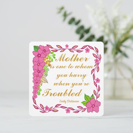 エミリーディキンソン引用文について 招待状 (スタンド正面)