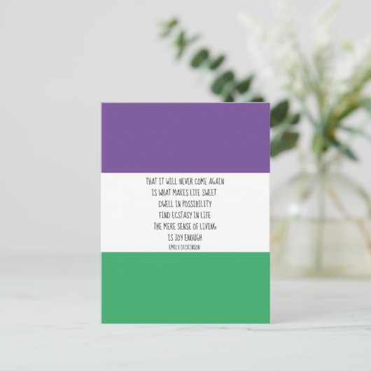 エミリーディキンソン引用文はがき ポストカード (スタンド正面)