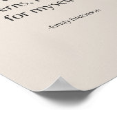 エミリーディキンソン引用文ミニマリスト文学中和 ポスター (角)