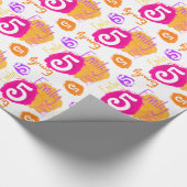 エミリーパーソナライズされた5歳の誕生日のダブ絵を描ラップ ラッピングペーパー (角)