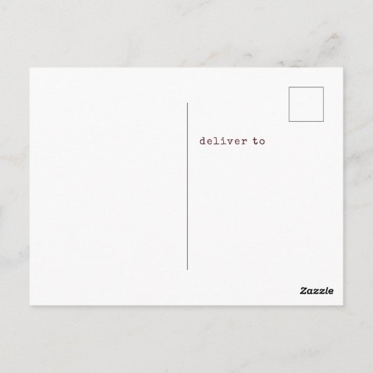 エミリーブロンテウザーリングハイツ引用文タイプライター ポストカード (裏面)