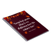 エミリーブロンテオータム引用文 ノートブック (右側)