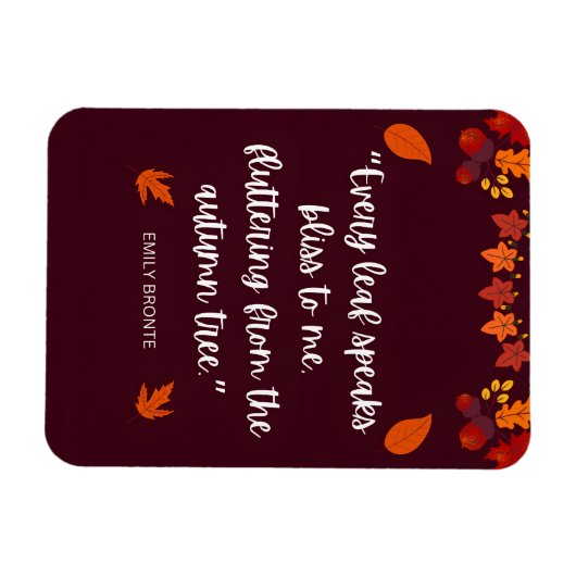 エミリーブロンテオータム引用文 マグネット (横)