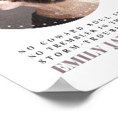 エミリーブロンテポートレートと引用文- No臆病者の魂 ポスター (角)