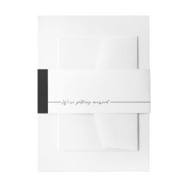 エミリーモダンミニマリスト 招待状ベリーバンド