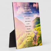 エミリー大切・ディキンソン・プラークの「言葉」詩 フォトプラーク (側面)