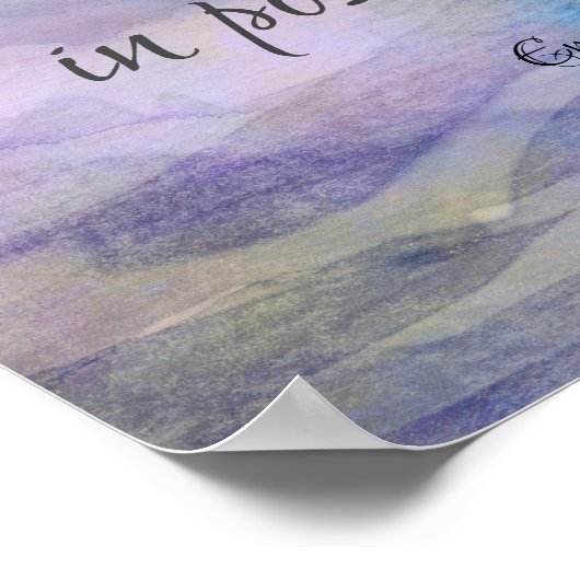 エミリー感動的ディキンソン引用文の水色 ポスター (角)