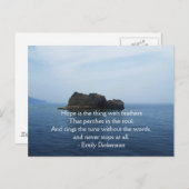 エミリー感動的ディケンソン引用文 ポストカード (正面/裏面)